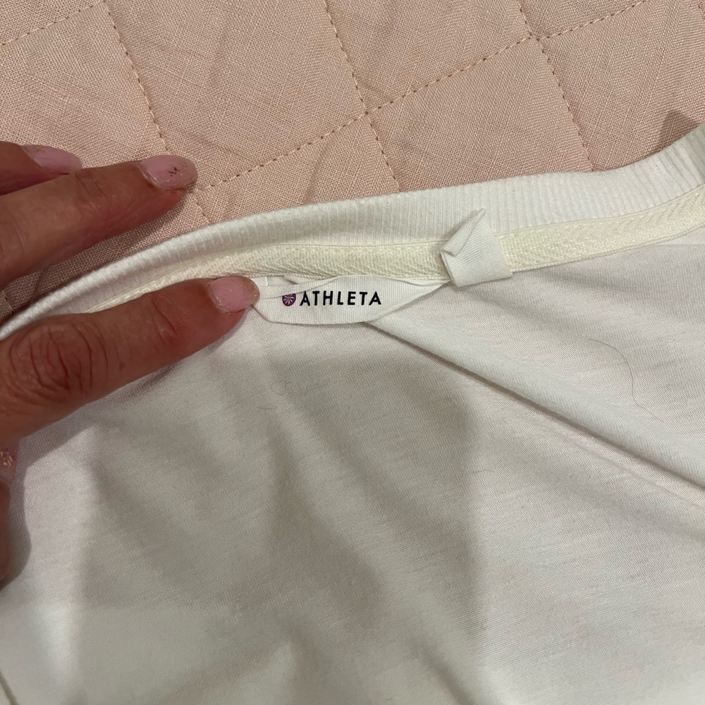 Athleta t-shirt sexy dress , white. size small - Picture 1 of 3